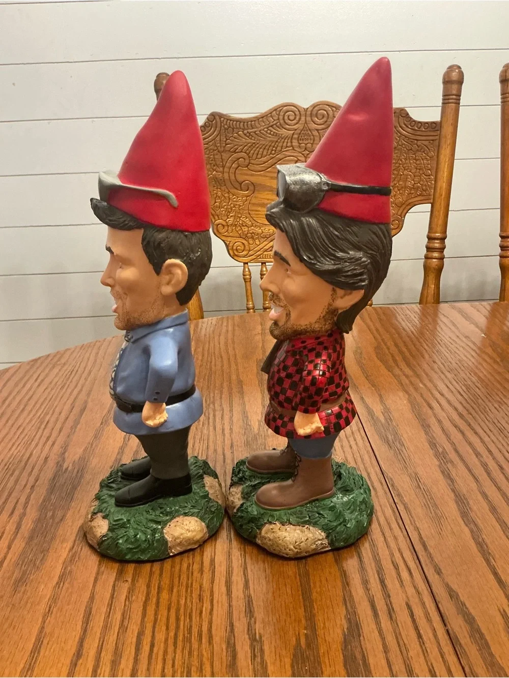 Property Brothers Garden Gnome Set Jonathan Drew Scott HGTV Resin Decor